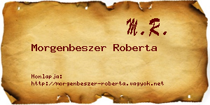 Morgenbeszer Roberta névjegykártya